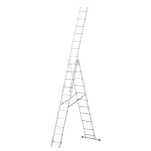 Scara aluminiu 3 tronsoane 3×11 trepte , lungime maxima 7.8 m, certificata TUV-EN131:2018, fabricata in UE