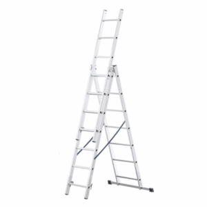 RESIGILATA Scara aluminiu 3 tronsoane 3×7 trepte, lungime maxima 3.25 m, certificata TUV-EN131:2018, fabricata in UE