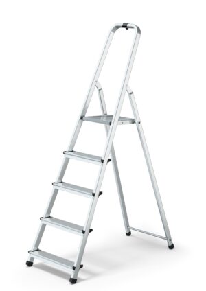 Scara aluminiu pliabila 5 trepte, fabricata in UE