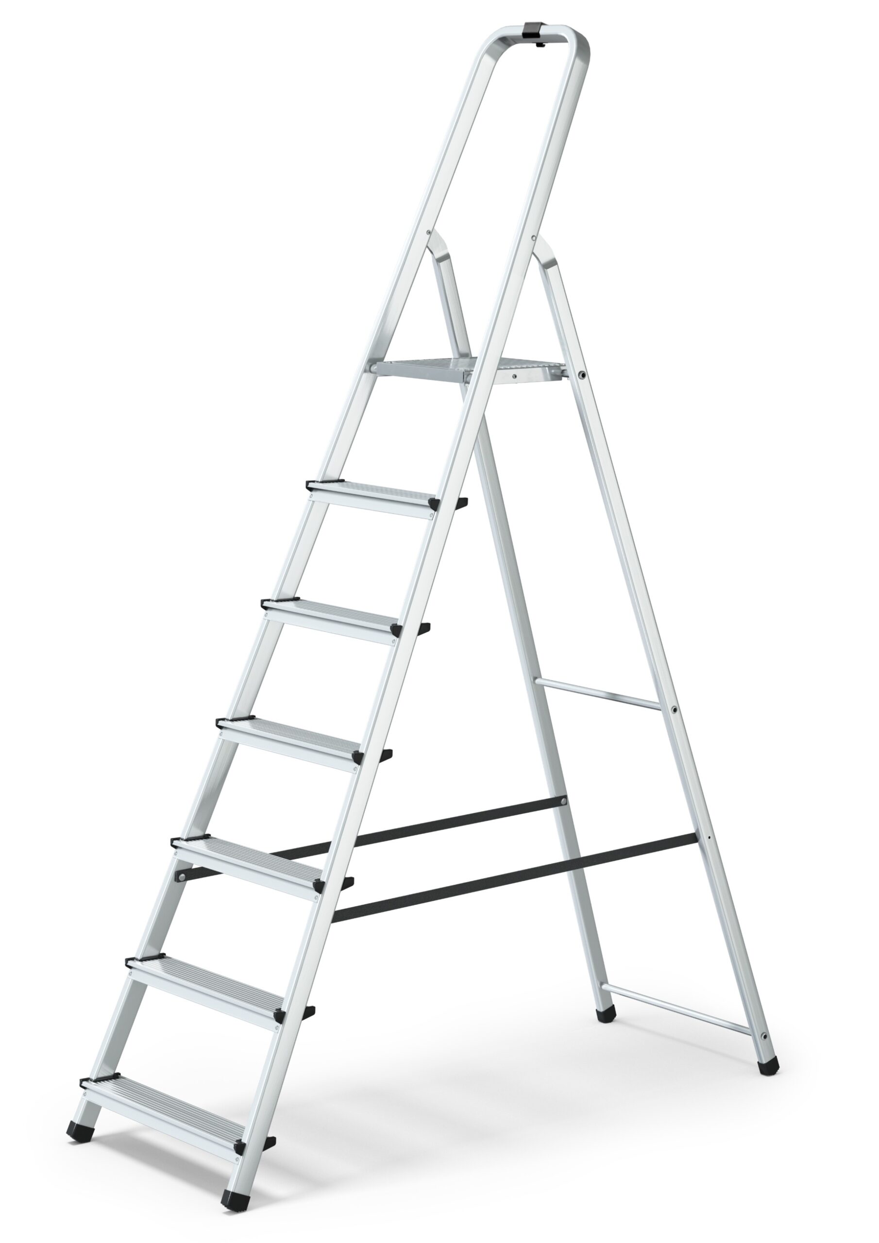 RESIGILATA Scara aluminiu pliabila 7 trepte, fabricat in UE