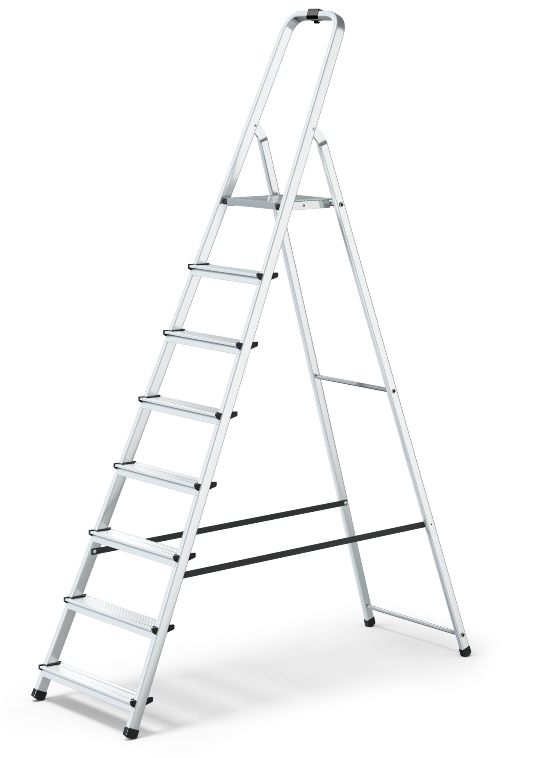 Scara aluminiu pliabila 8 trepte, fabricata in UE