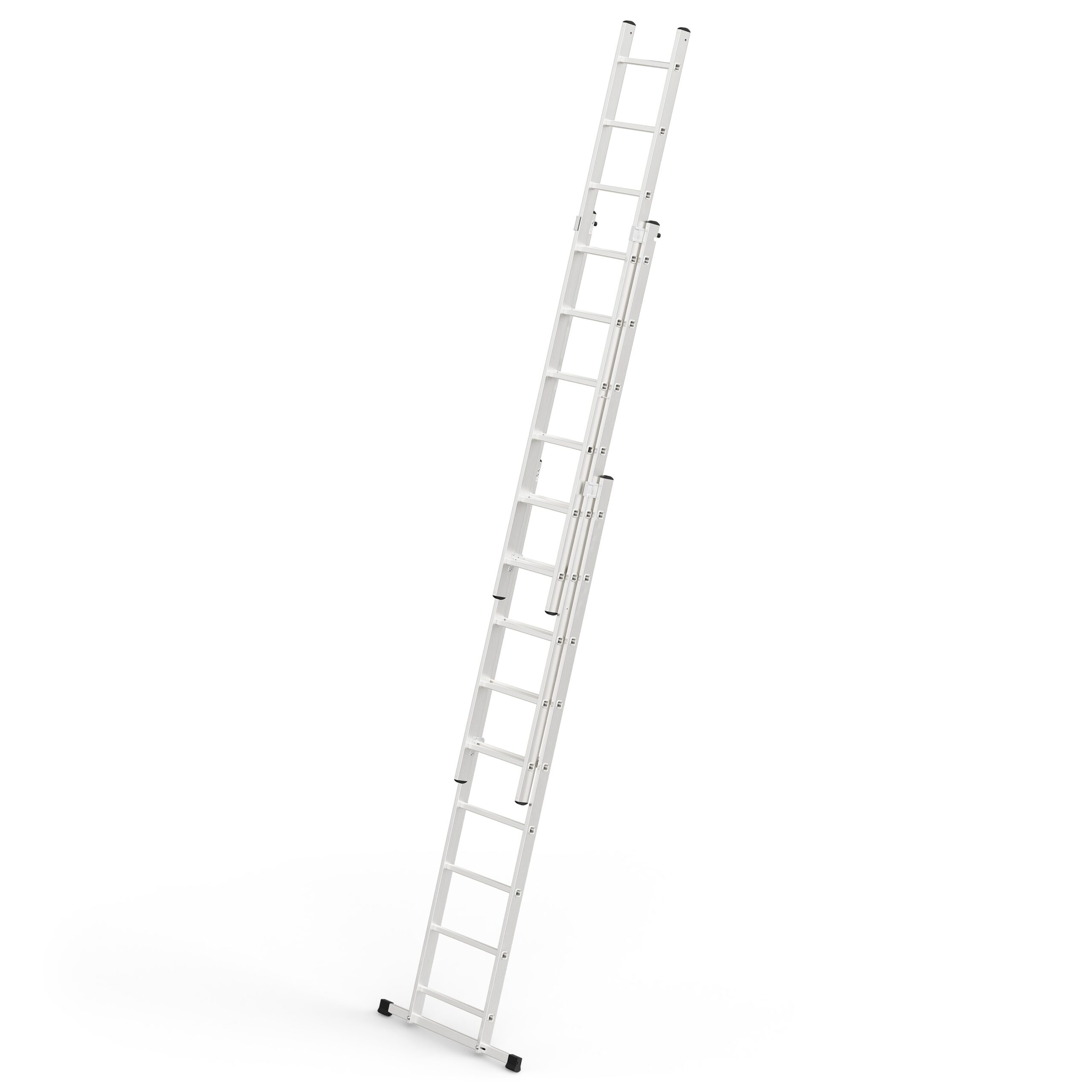 Scara aluminiu 3 tronsoane 3x9 trepte, lungime max. 6.2 m, certificata TUV-EN131:2018, fabricata UE - imagine 2