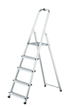 Scara aluminiu pliabila 5 trepte, fabricata in UE