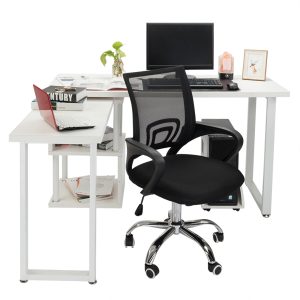 Scaun ergonomic STRATEGIC pentru birou, Mesh, Negru