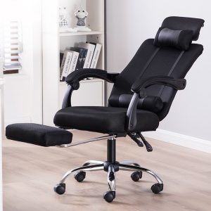 RESIGILAT Scaun de birou directorial ergonomic cu tetiera, suport lombar si suport pentru picioare STRATEGIC, Mesh Negru, scaun gaming
