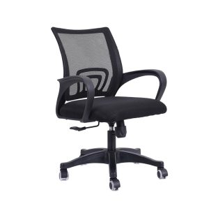 Scaun de birou ergonomic STRATEGIC, Mesh, Negru baza polipropilena