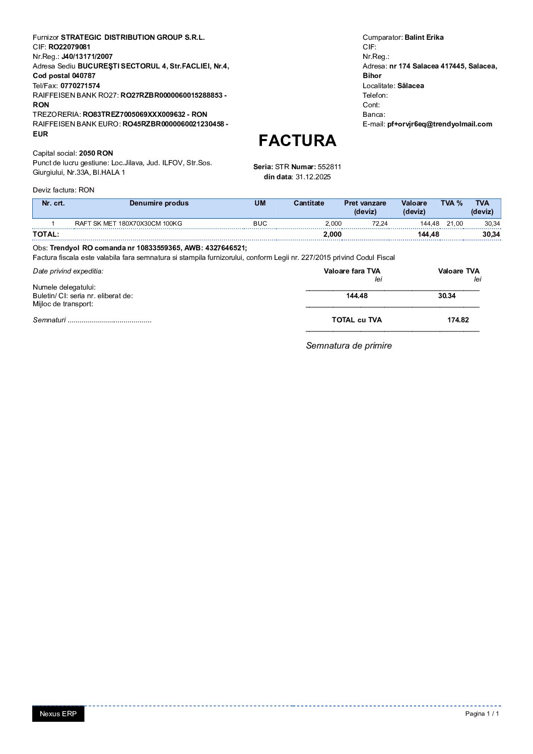 RESIGILAT Scara aluminiu pliabila 6 trepte, fabricata in UE - imagine 5